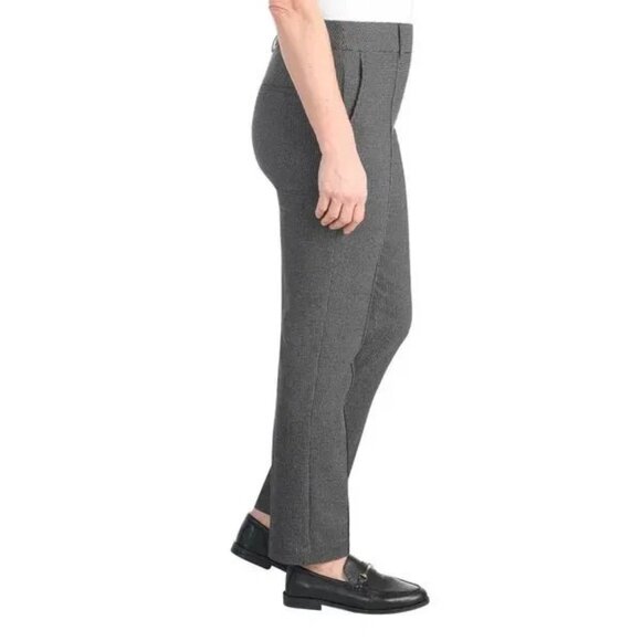 NEW Hilary Radley Women's M Pull-On Tummy Contral Slim Leg Dress Pants Pattern - Picture 3 of 10